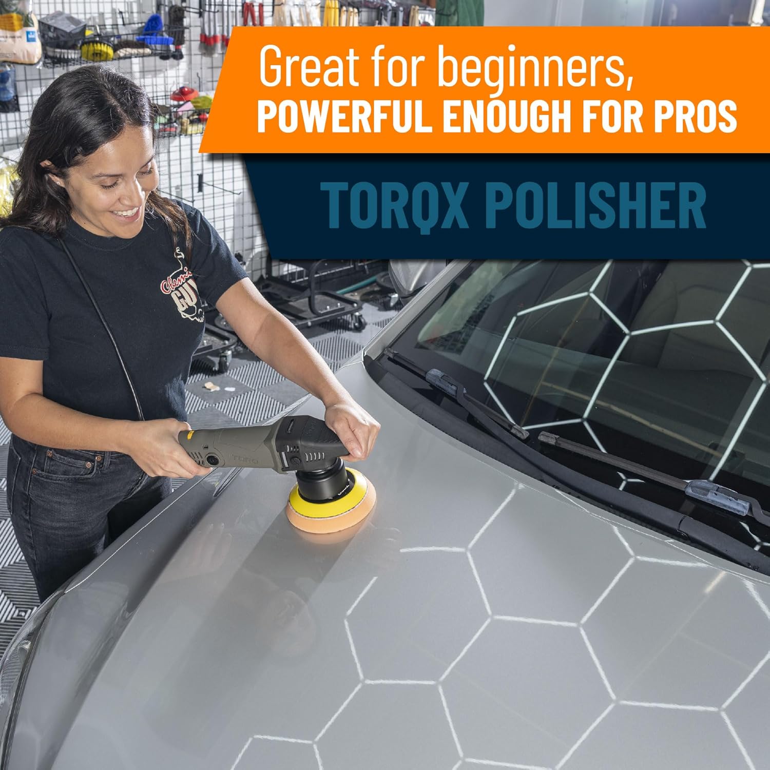 700W Dual-Action Random Orbital Polisher Kit – 9 Piece