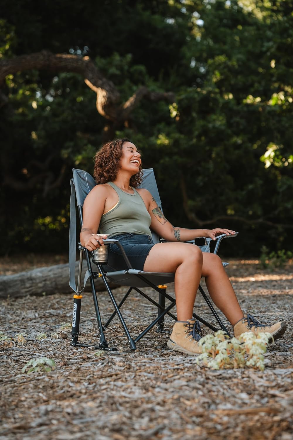 Portable Outdoor Rocking Camping Chair