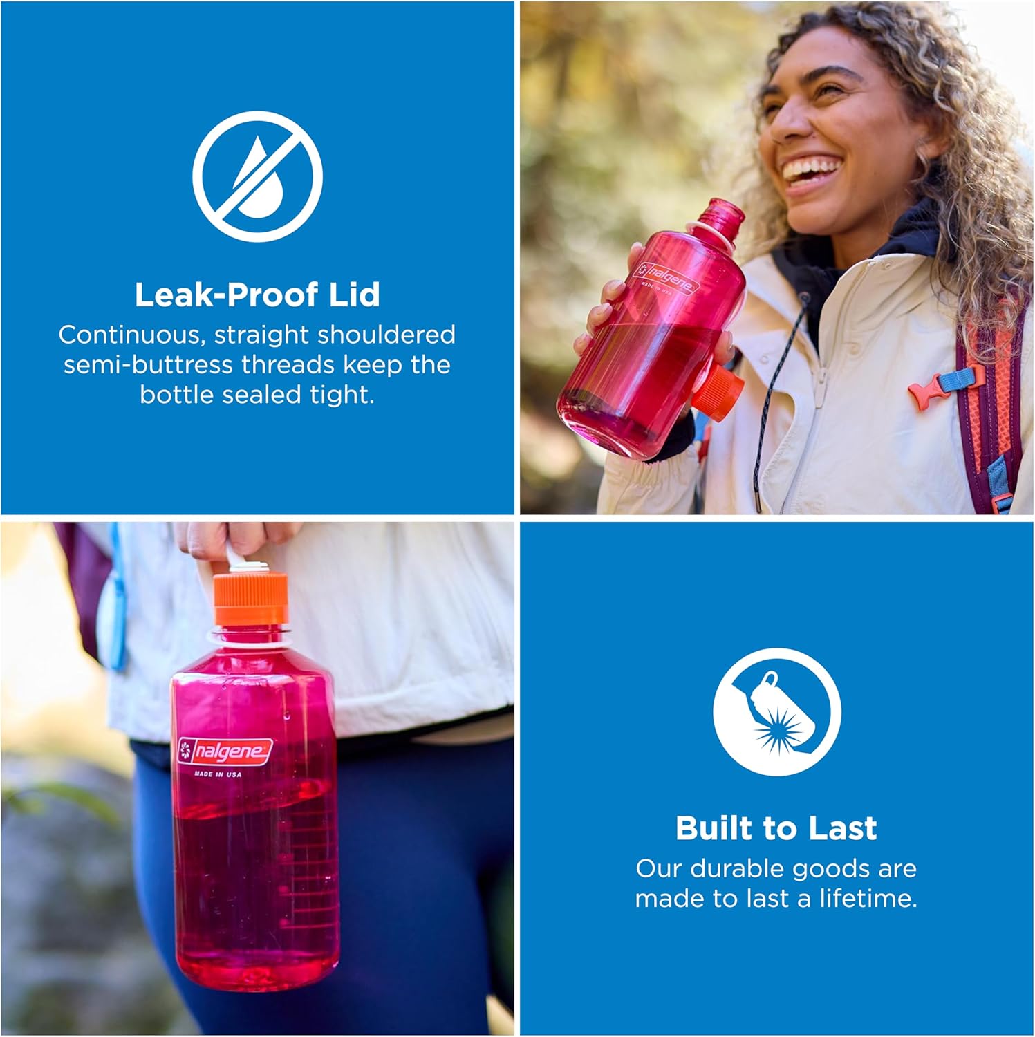Nalgene 32 oz Narrow Mouth Water Bottle – BPA-Free