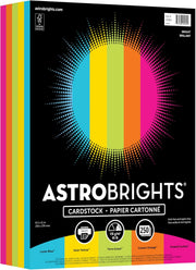 Bright Assorted Color Cardstock – 8.5 x 11, 250 Sheets