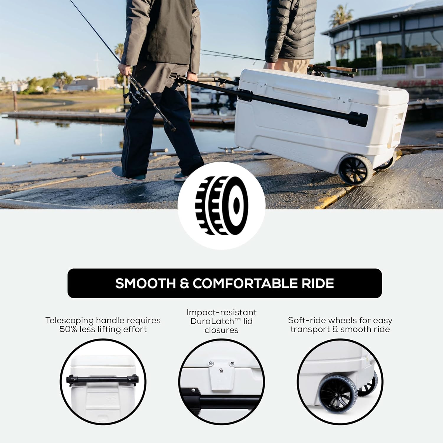 110 Qt Wheeled Insulated Cooler