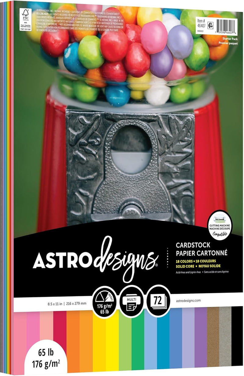 Colored Cardstock Paper Pack