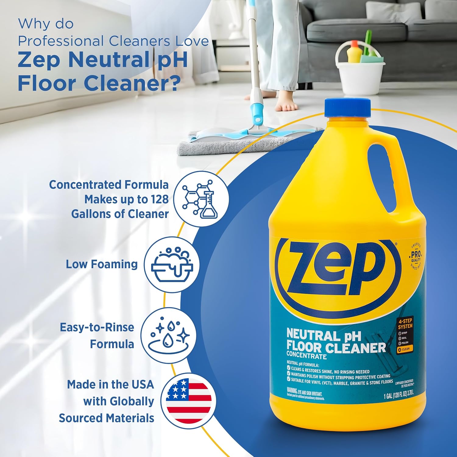 Neutral pH Concentrated Floor Cleaner