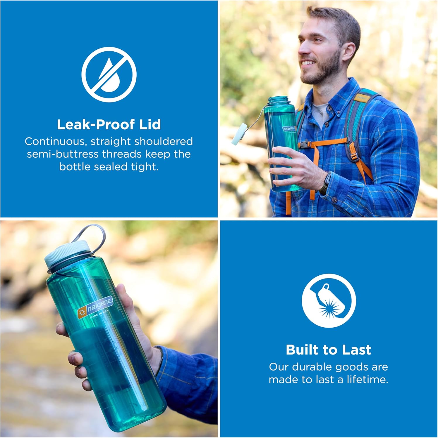 48 oz Wide Mouth Water Bottle