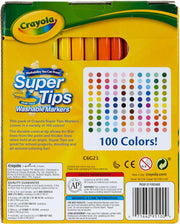 100-Count Washable Fine-Point Marker Set