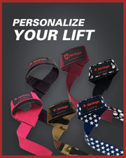 Harbinger Padded Cotton Lifting Straps with NeoTek Cushioned Wrist