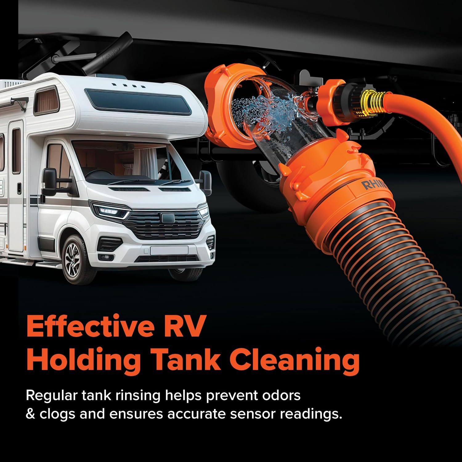Camco Rhino Blaster RV Tank Rinser with Backflow Preventer – 39080