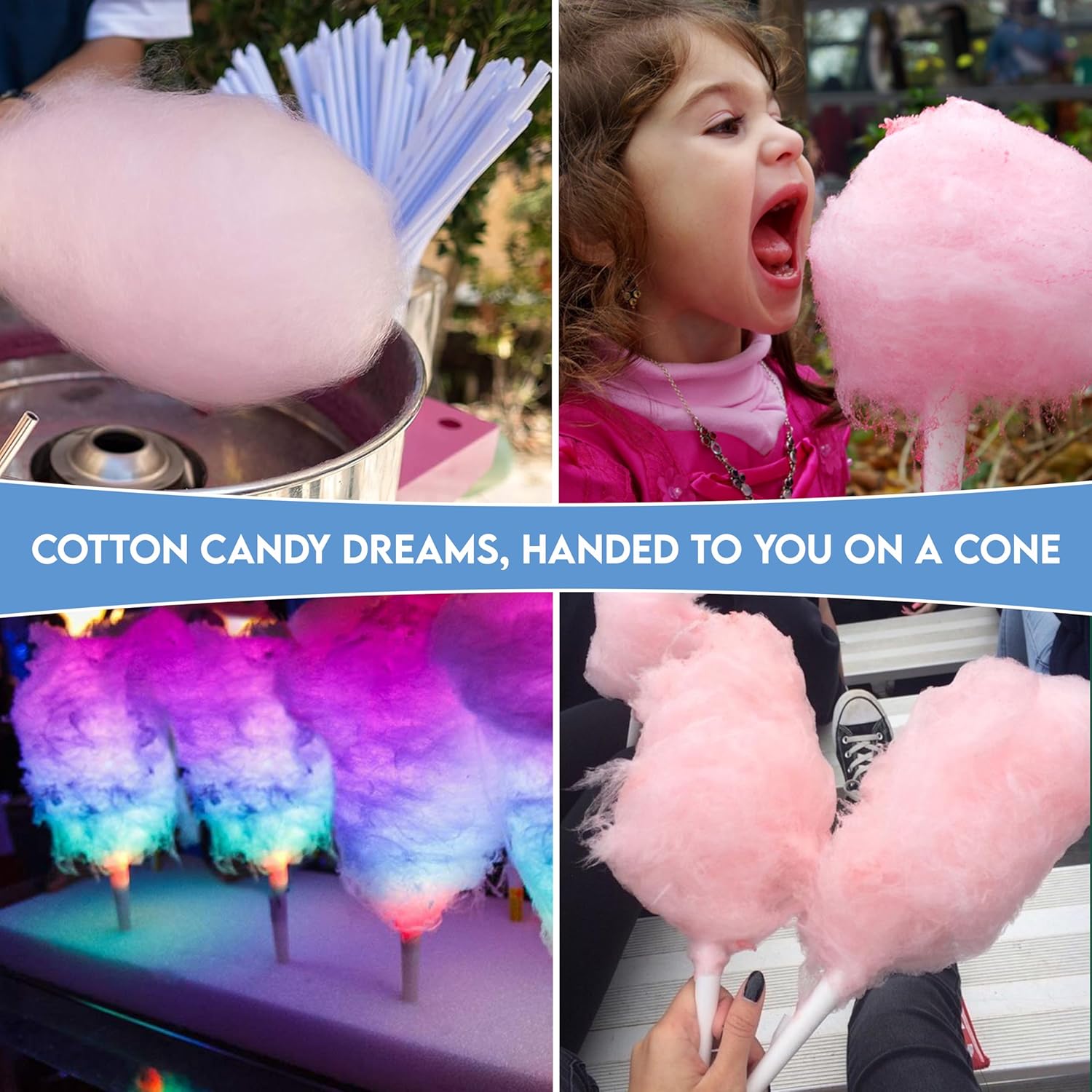 Cotton Candy Cones