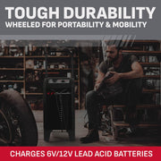 Wheeled 10A Car Battery Charger & Maintainer
