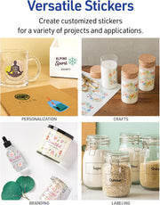 Avery Printable Sticker Paper 8.5" x 11" – Glossy Clear