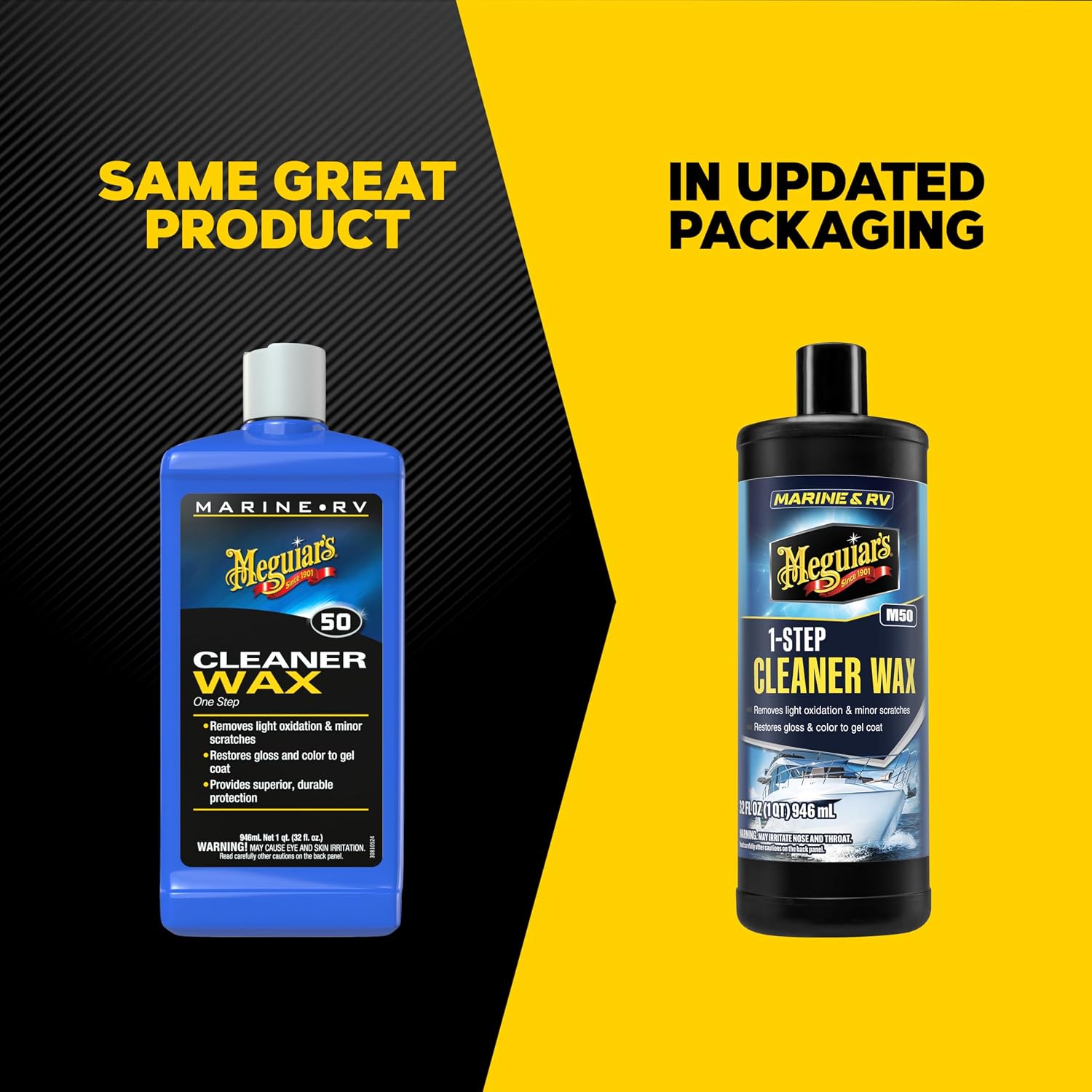 Meguiar's Marine/RV One Step Cleaner Wax – 32 Oz