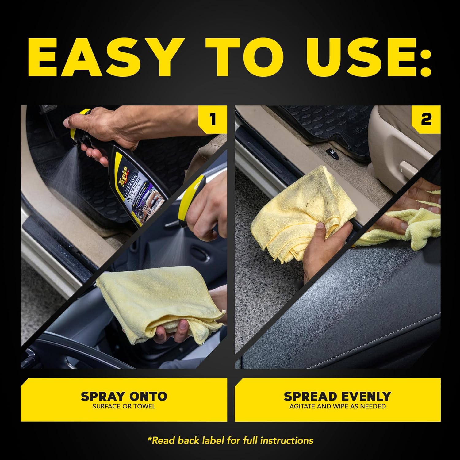 Meguiar’s Ultimate Interior Detailer Spray – 15.2 Oz, UV Protection