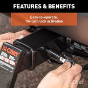 Trailer Hitch Receiver Lock – 5/8-Inch Pin, Black