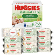 Huggies Natural Care Sensitive Baby Wipes – 768 Count, Unscented