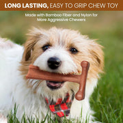 Beef Flavor T-Bone Dog Chew Toy – Small