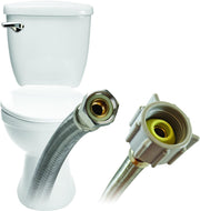 12 Inch Braided Stainless Steel Toilet Connector