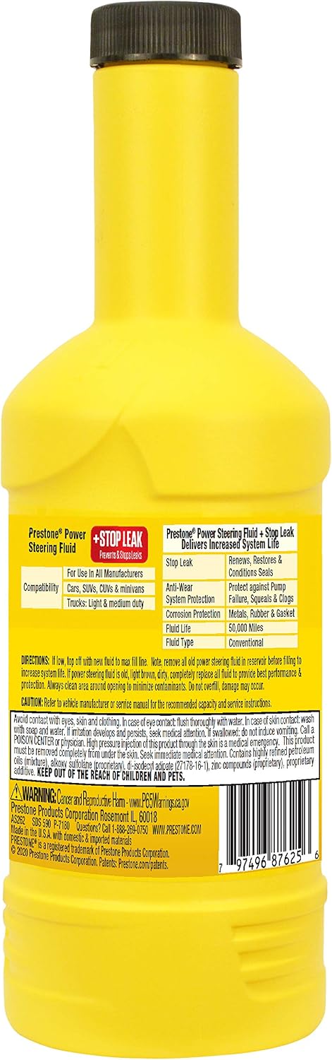 Power Steering Fluid with Stop-Leak Treatment – 12 oz