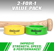 Baseball & Softball Bat Weight Donut Set – 2 Pack