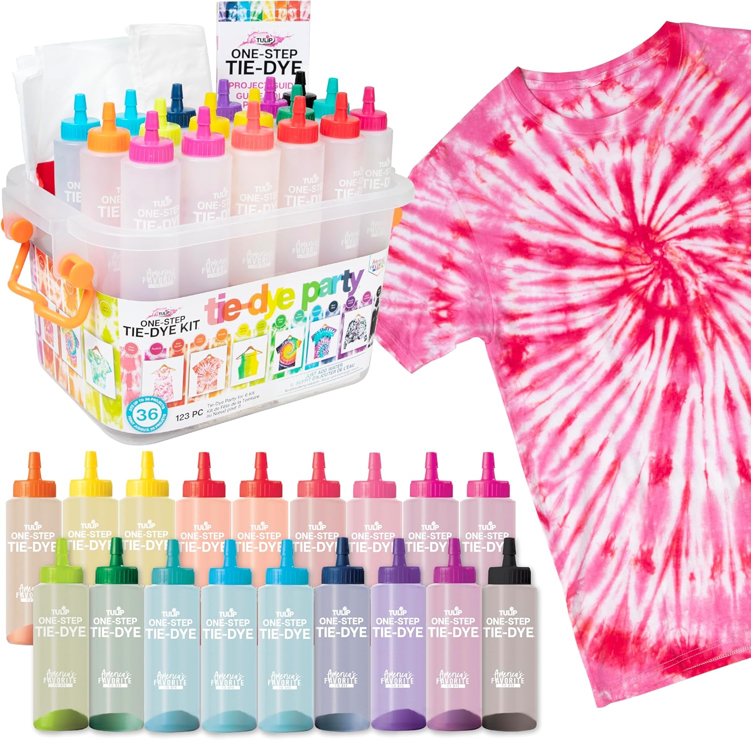 14-Color One-Step Tie-Dye Kit for Groups