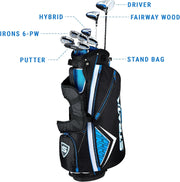 Complete Golf Club Set with Stand Bag