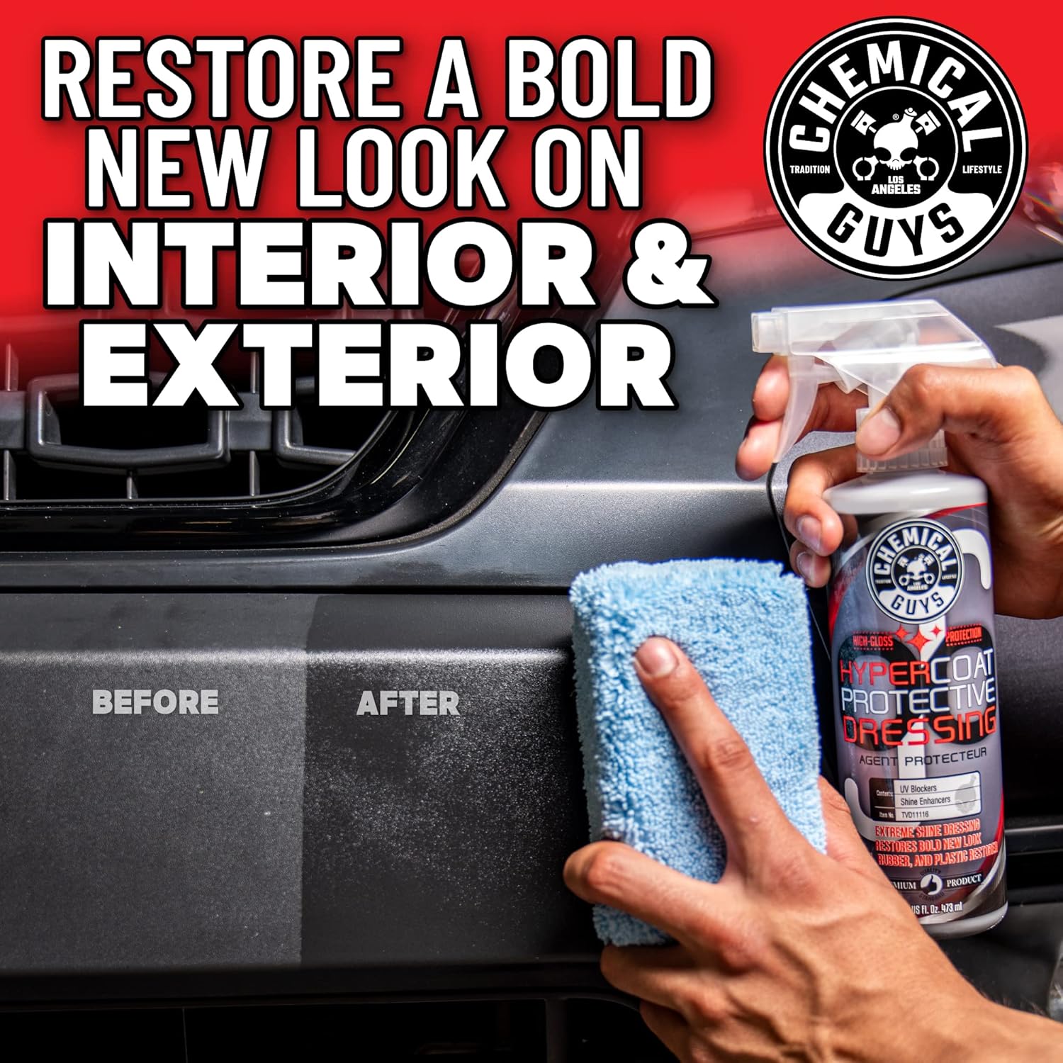 High-Gloss Tire, Trim & Exterior Dressing – 16 oz