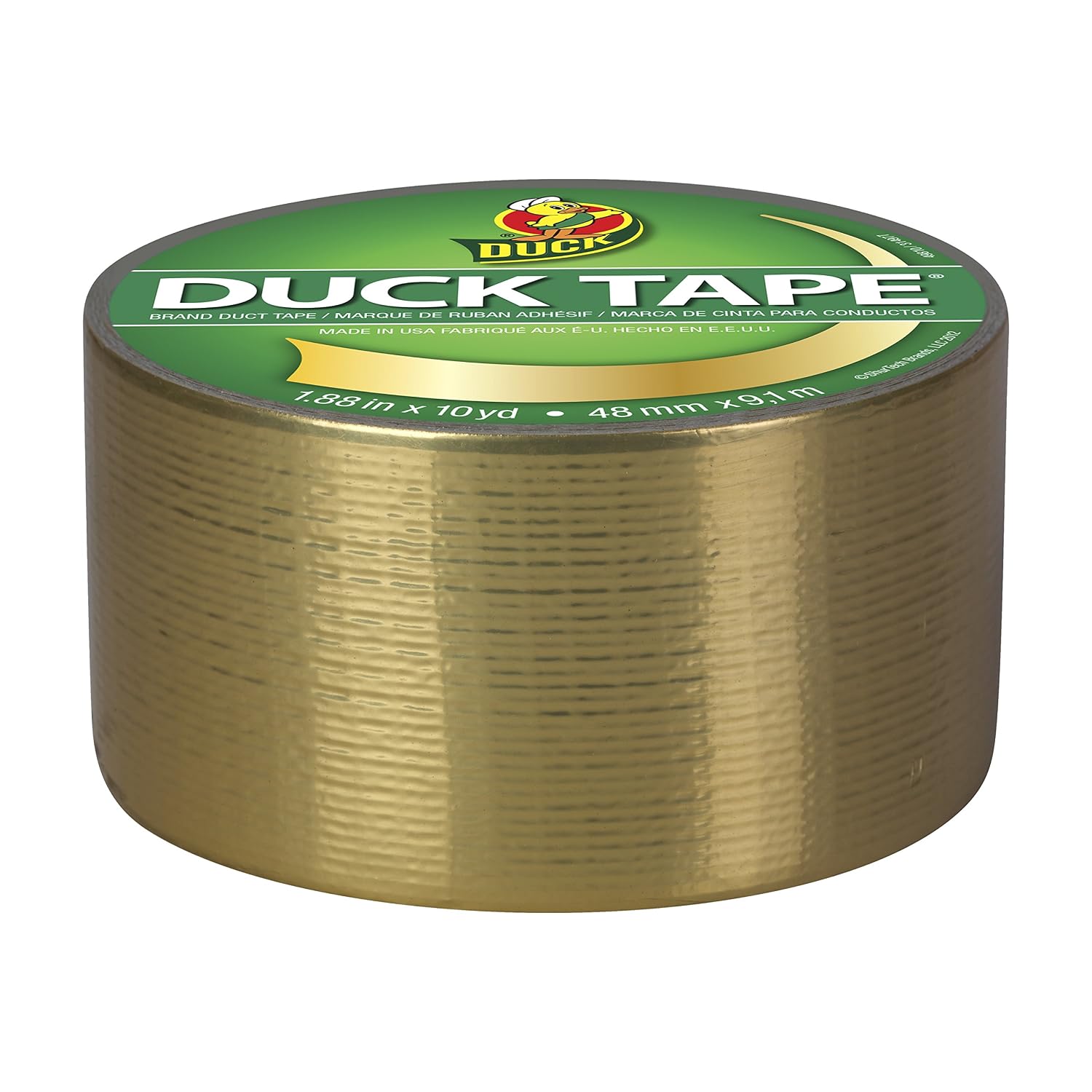Duck Metallic Gold Duct Tape, 1.88" x 10 Yards