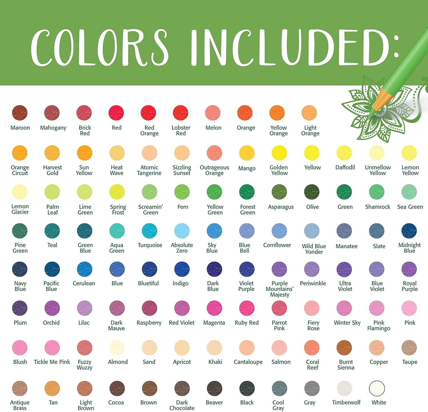 100 Color Pencil Set