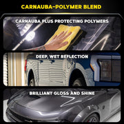 Premium Carnauba Paste Wax with Polymer Protection – 11 oz