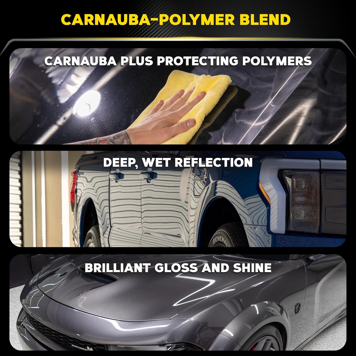 Premium Carnauba Paste Wax with Polymer Protection – 11 oz