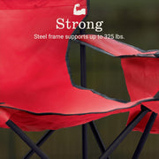 Coleman Portable Camping Chair with 4-Can Cooler