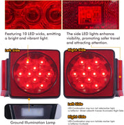 12V LED Waterproof Submersible Trailer Light Kit