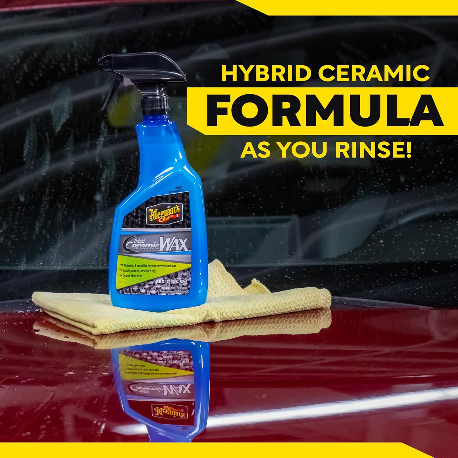 Meguiar’s Hybrid Ceramic Wax – 26 Oz, SiO₂ Spray Wax
