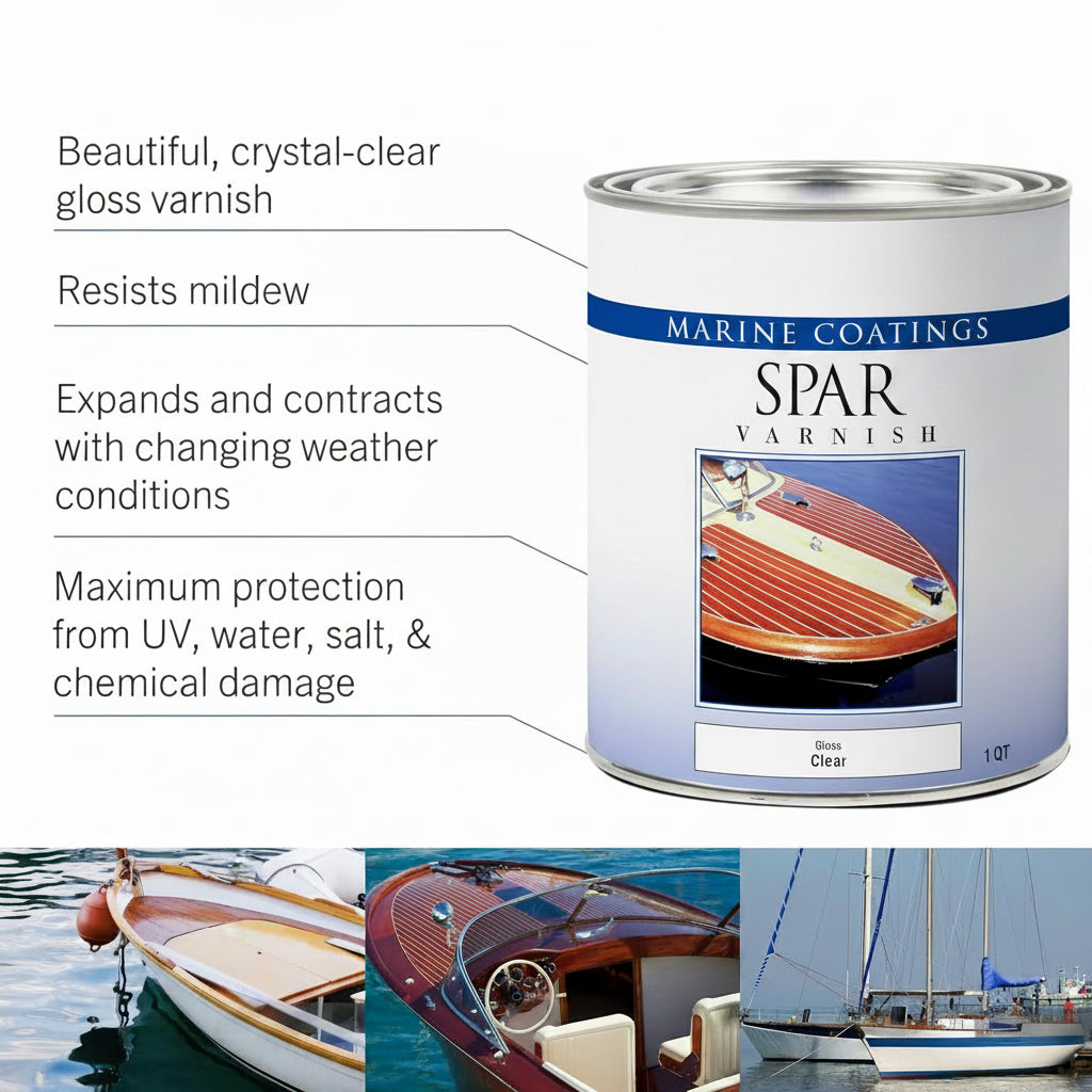 Marine Spar Protective Wood Varnish – Quart