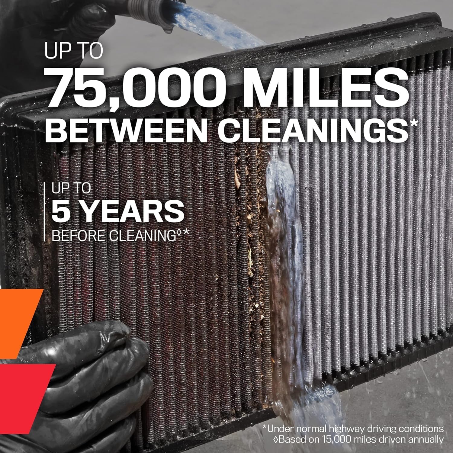 Washable High-Flow Engine Air Filter for Select 2019–2026 Vehicles