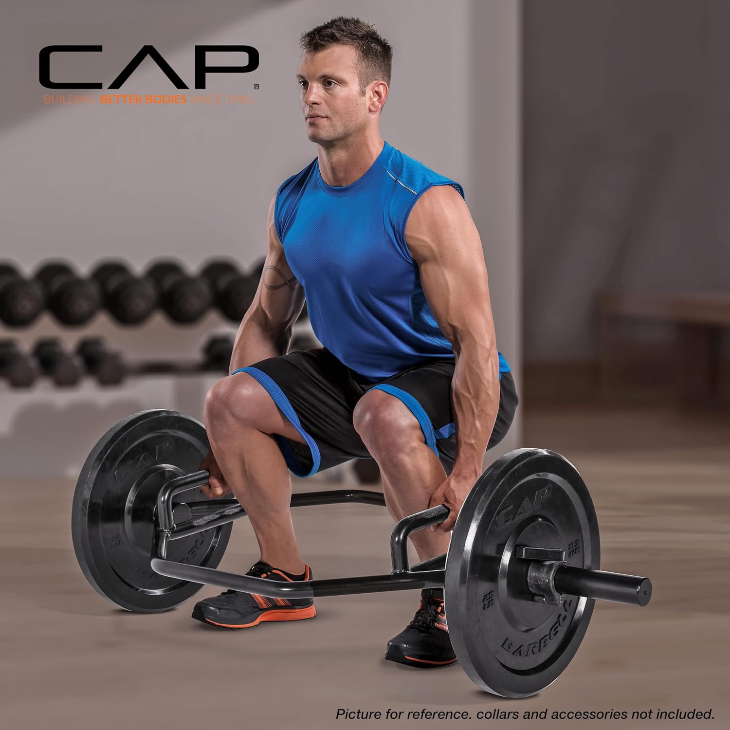 Heavy-Duty Olympic Hex Trap Bar for Deadlifts & Shrugs