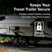 Heavy-Duty RV Wheel Chocks with Rope – 2 Pack
