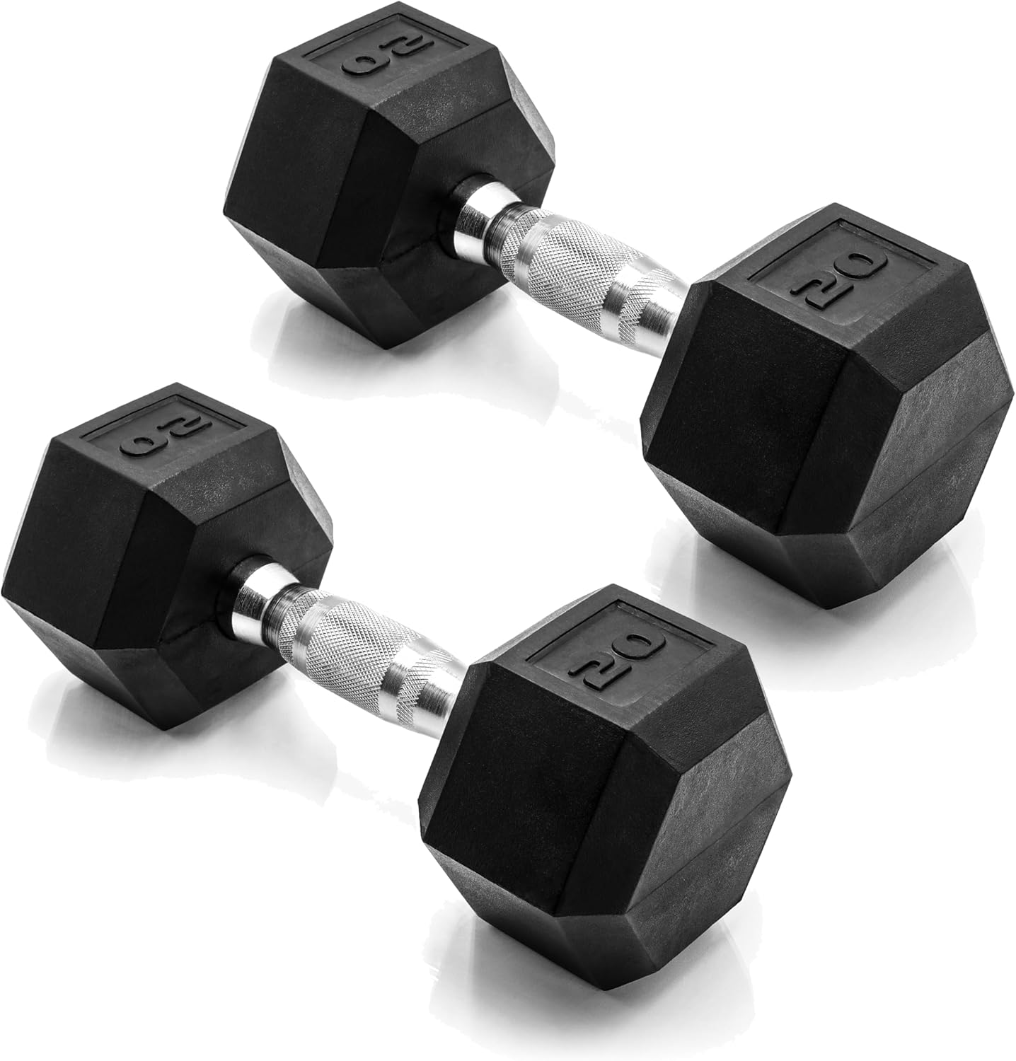 Rubber Coated Hex Dumbbell Weights