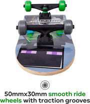 31-Inch Maple Skateboard with ABEC 5 Bearings