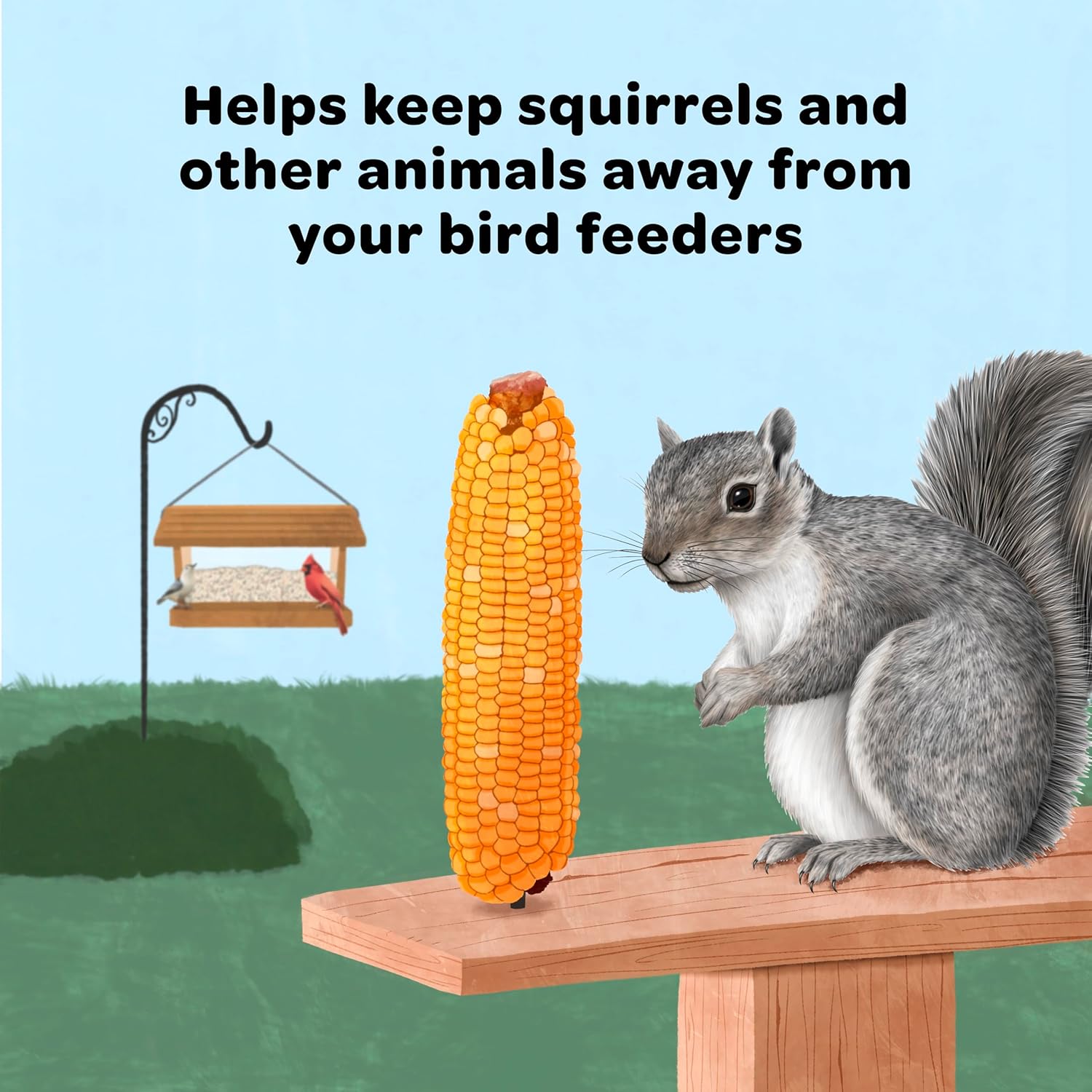 Corn Cob Bird Feed