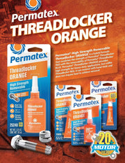 High-Strength Removable Threadlocker – Orange, 10 ml