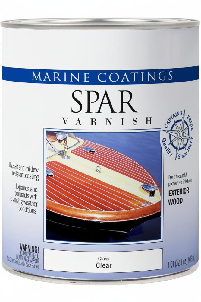 Marine Spar Protective Wood Varnish – Quart