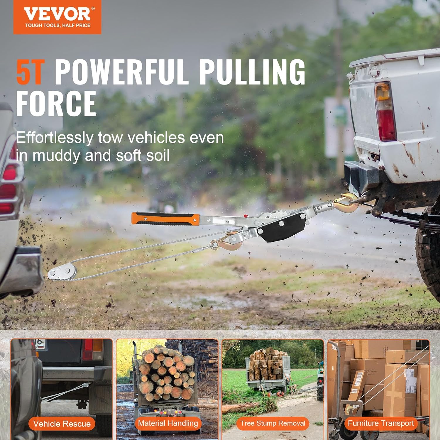 5 Ton Heavy Duty Come Along Winch