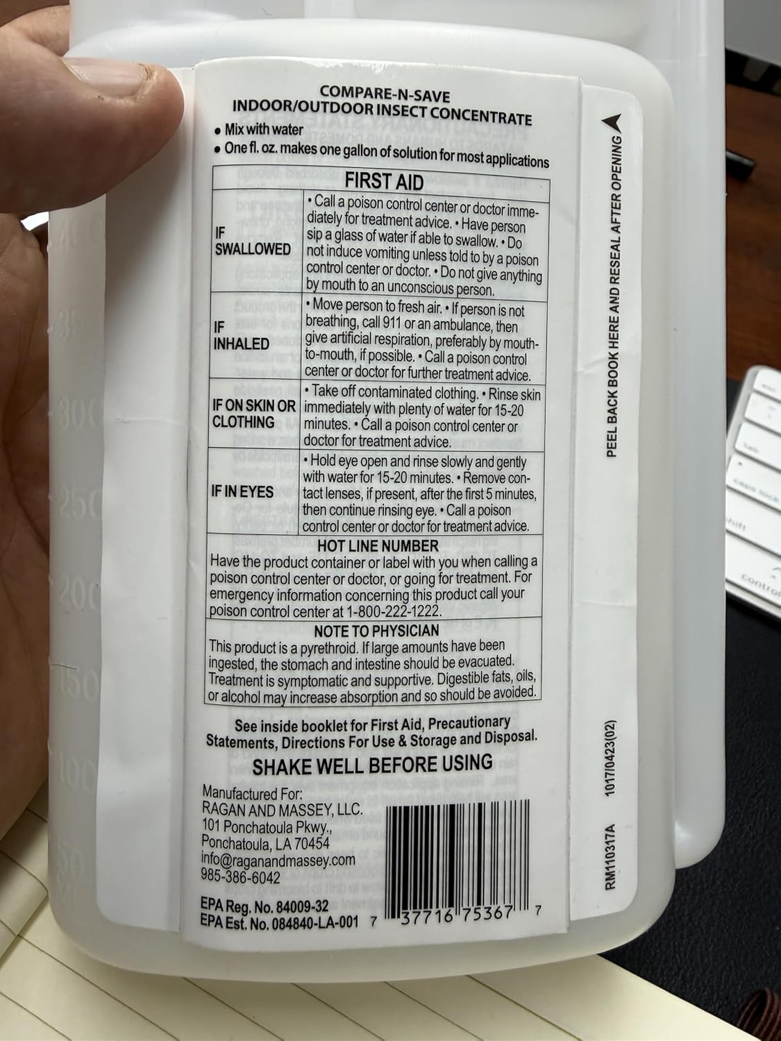 Insect Control Concentrate