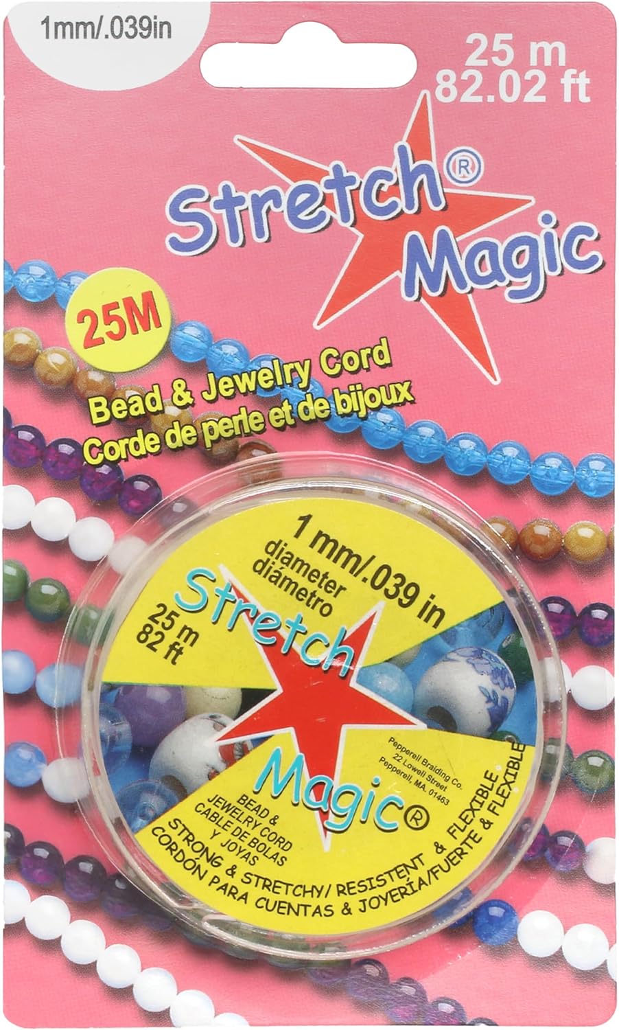 Clear Elastic Beading Cord – 1mm x 25m