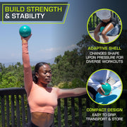 Weighted Toning Exercise Ball for Strength Training