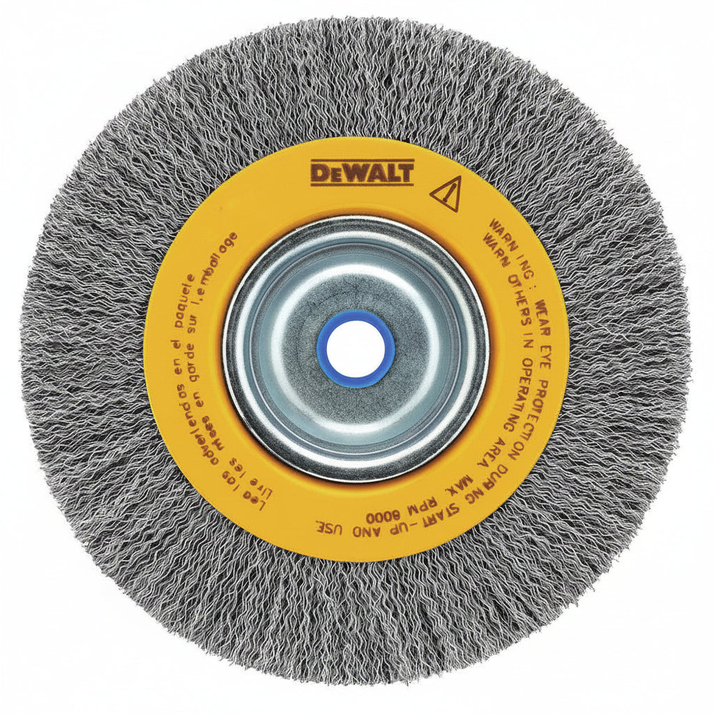 DEWALT 8" Crimped Wire Wheel for Bench Grinders