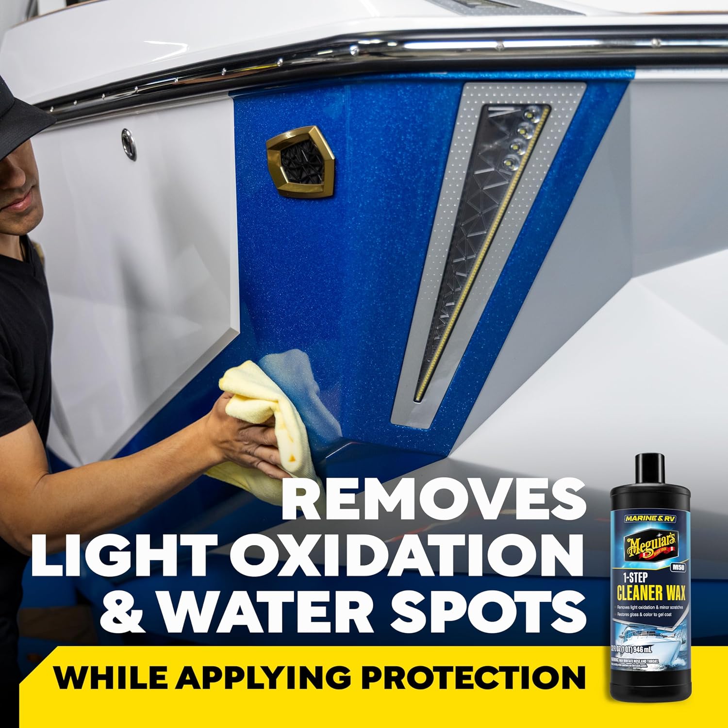Meguiar's Marine/RV One Step Cleaner Wax – 32 Oz