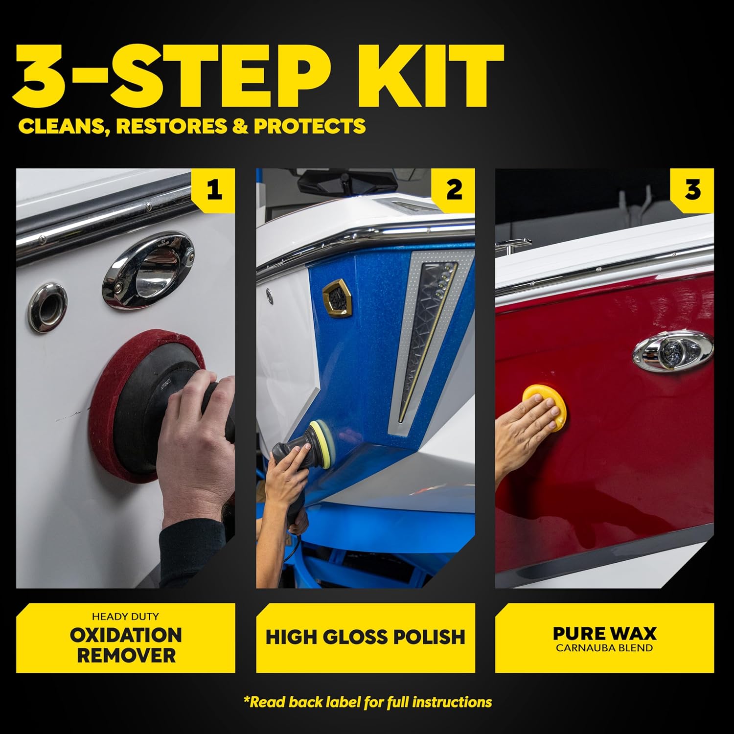3-Step Marine & RV Fiberglass Restoration Kit