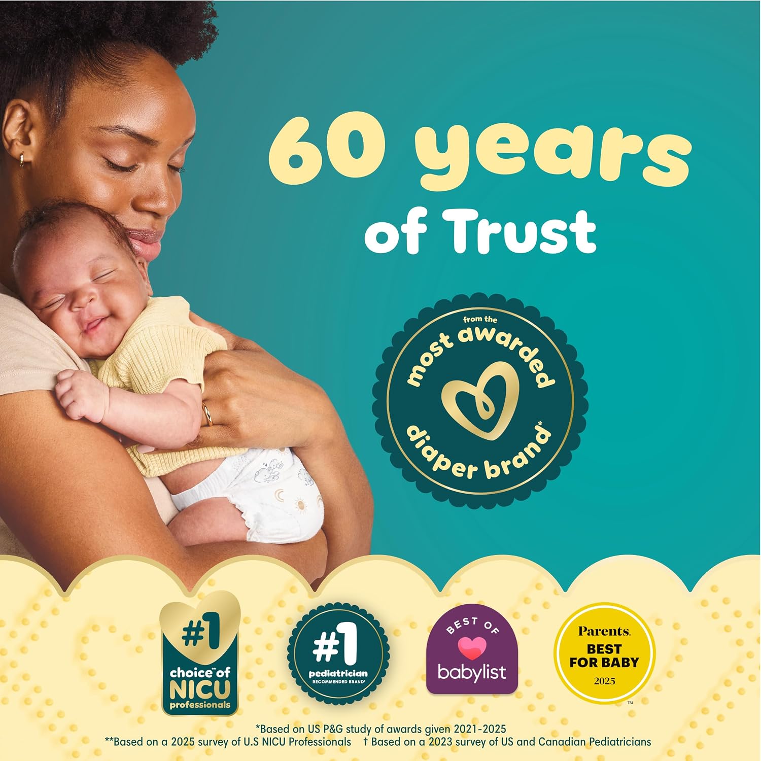 Pampers Swaddlers Preemie Diapers – Under 6 Lbs, 27 Count