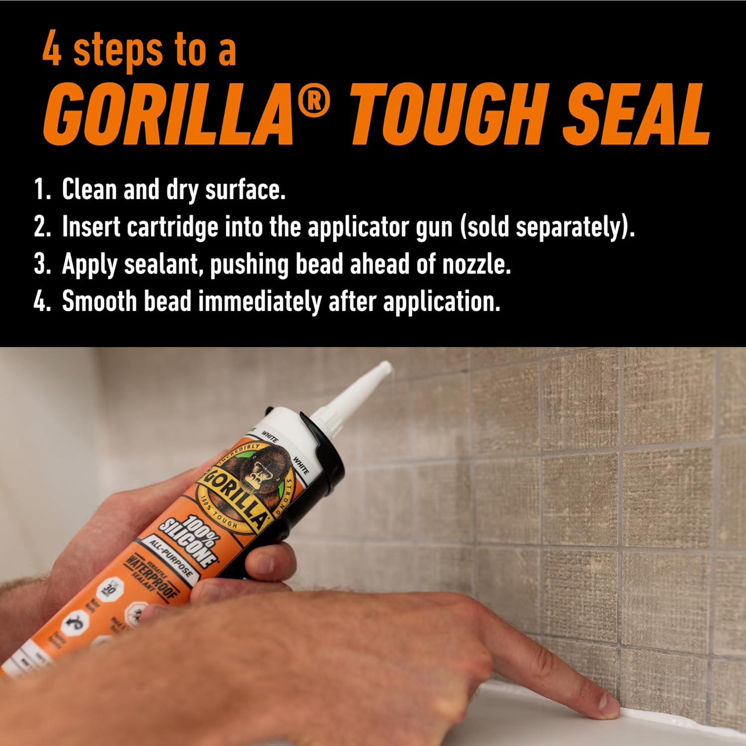 100% Silicone Sealant – 2 Pack